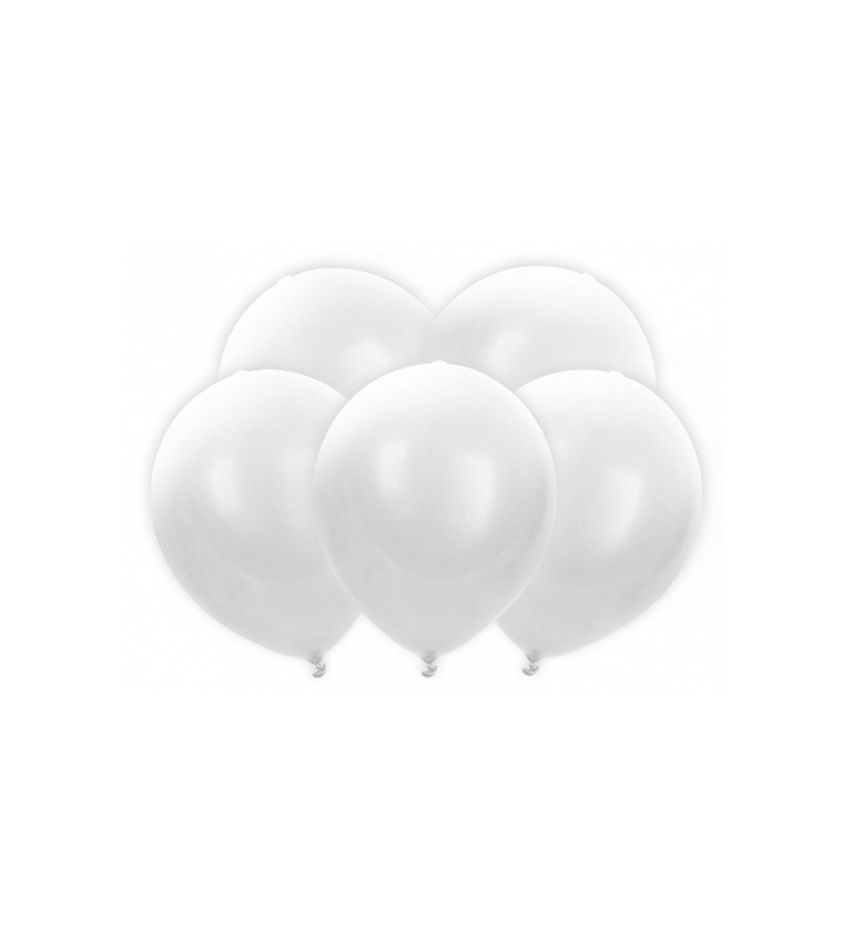 Sada bílých LED balónků