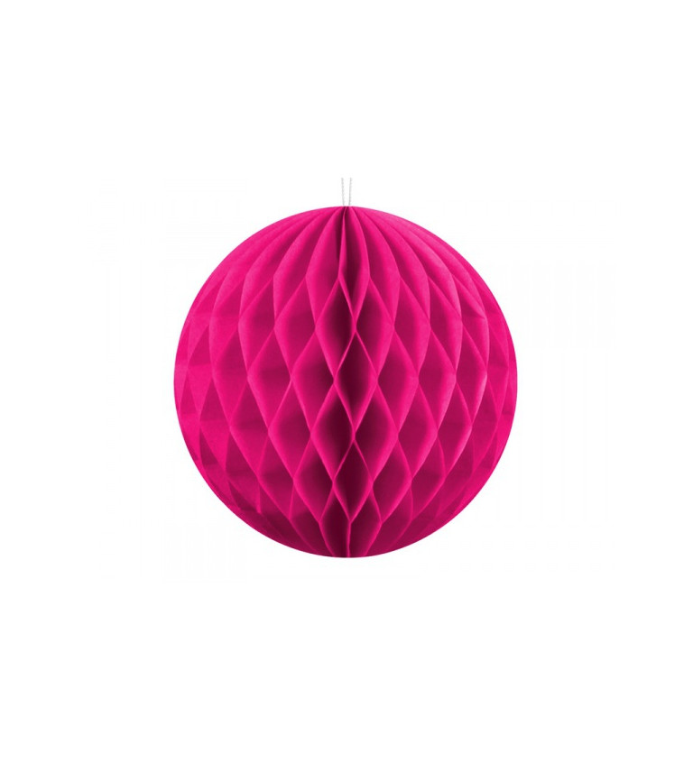 Dekorační koule - tmavě růžová, 10 cm