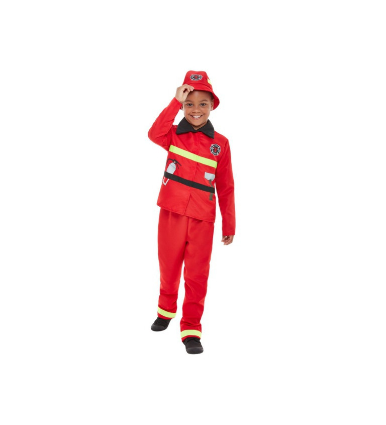 Dětský kostým Hasiče v červeném