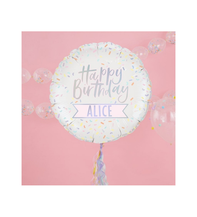 Foliový balonek Happy Birthday