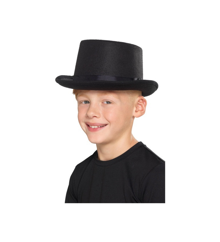 Černý dětský klobouk