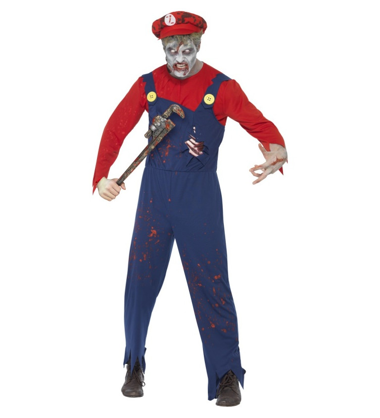 Pánský kostým Zombie instalatér