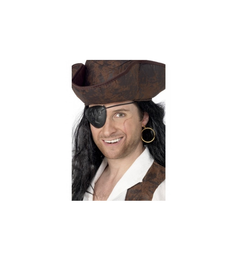 Pirátská sada - klapka, náušnice