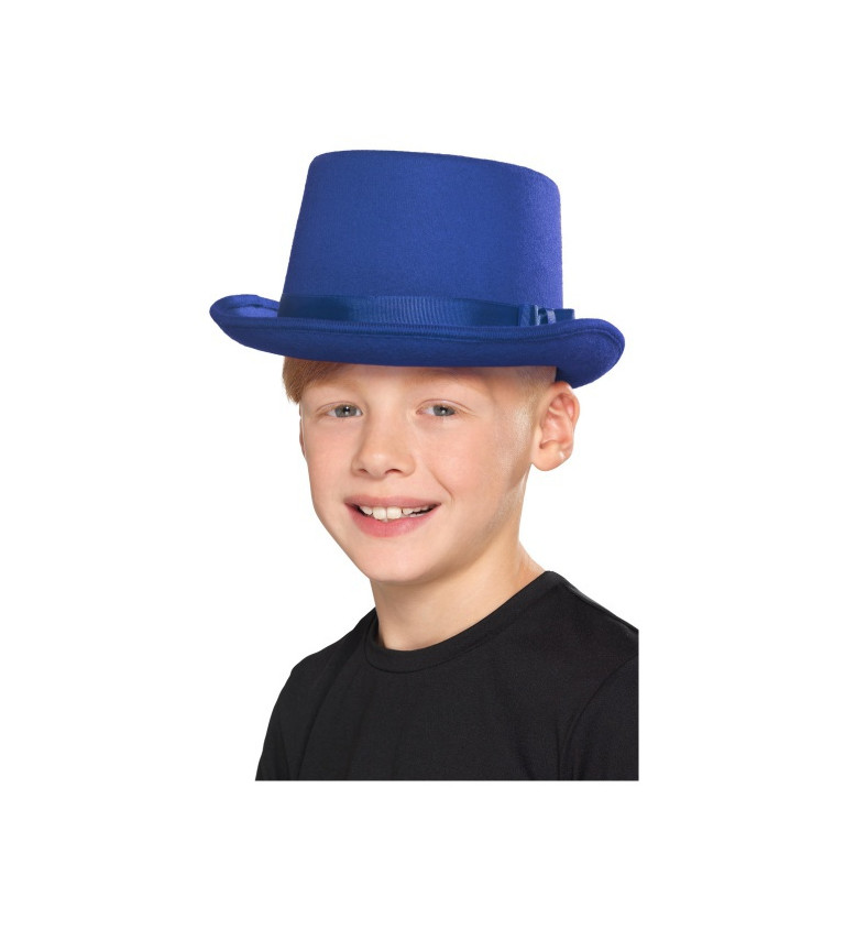Modrý dětský klobouk