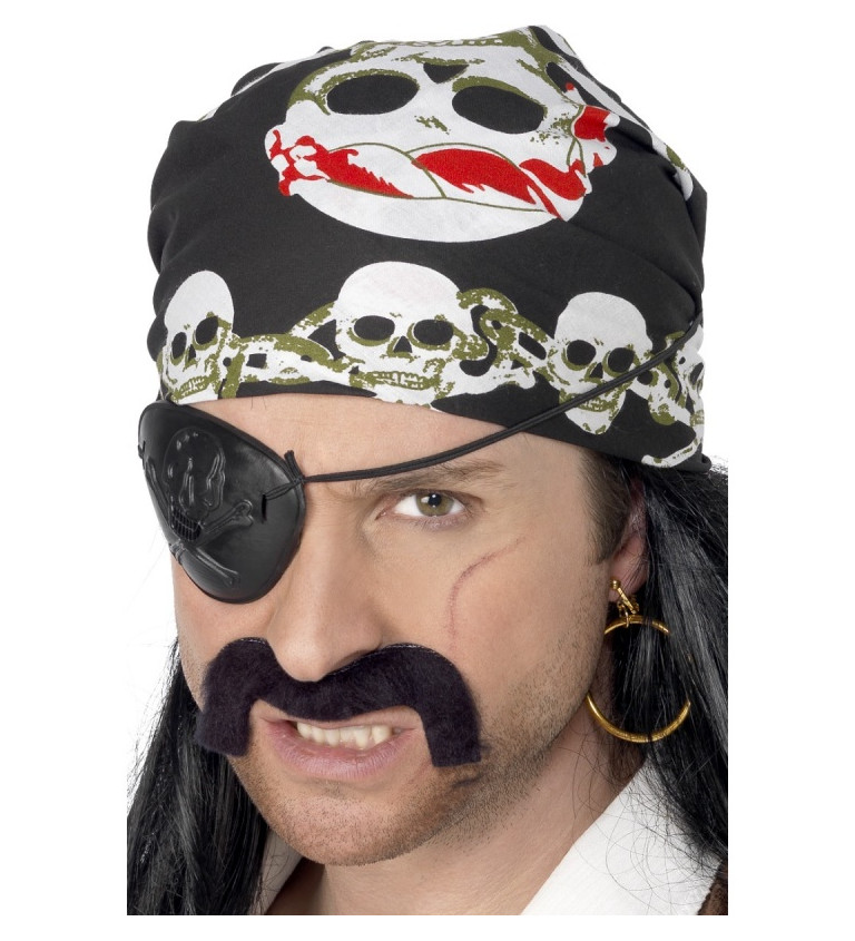 Pirátský šátek skull