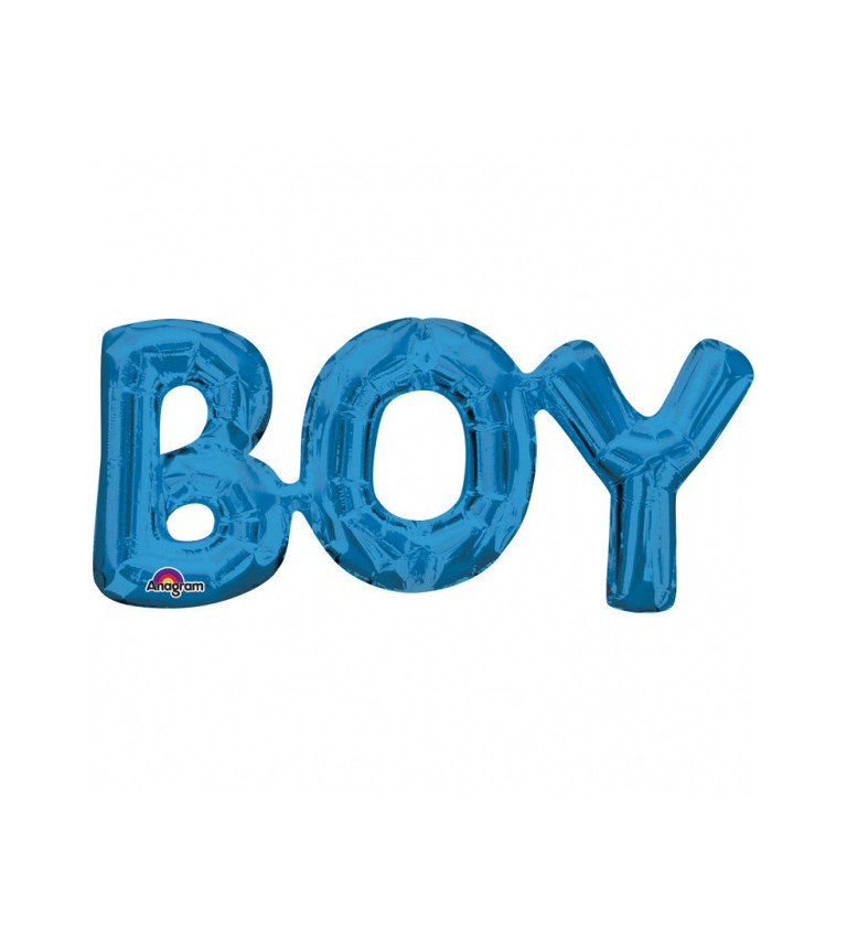 Balónek Boy modrý fóliový