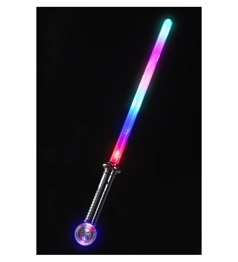 Barevný světelný meč galaktický