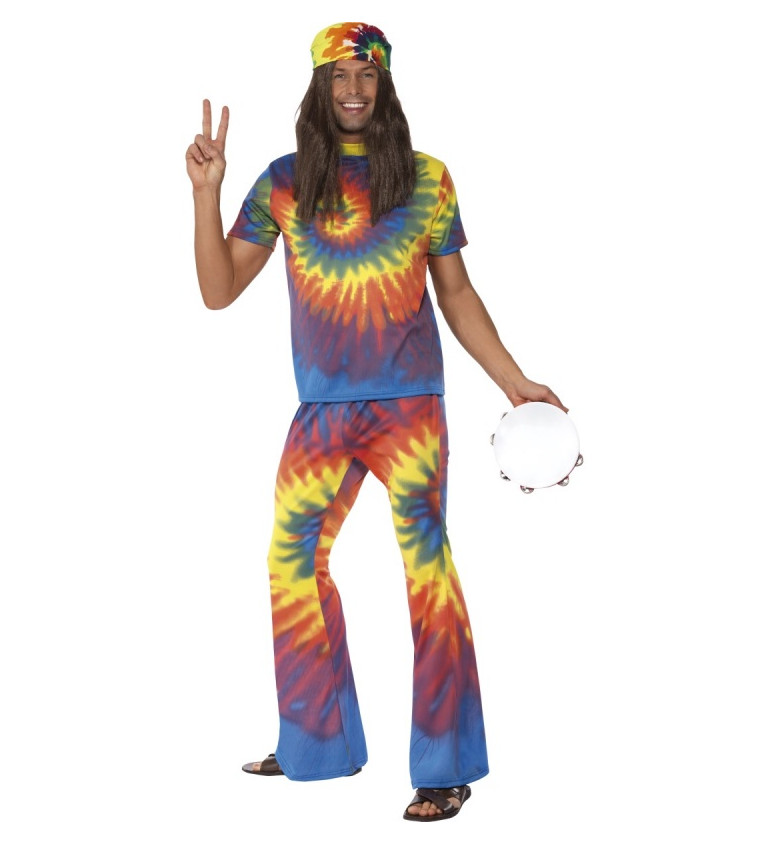 Kostým pro muže - Hippie duha