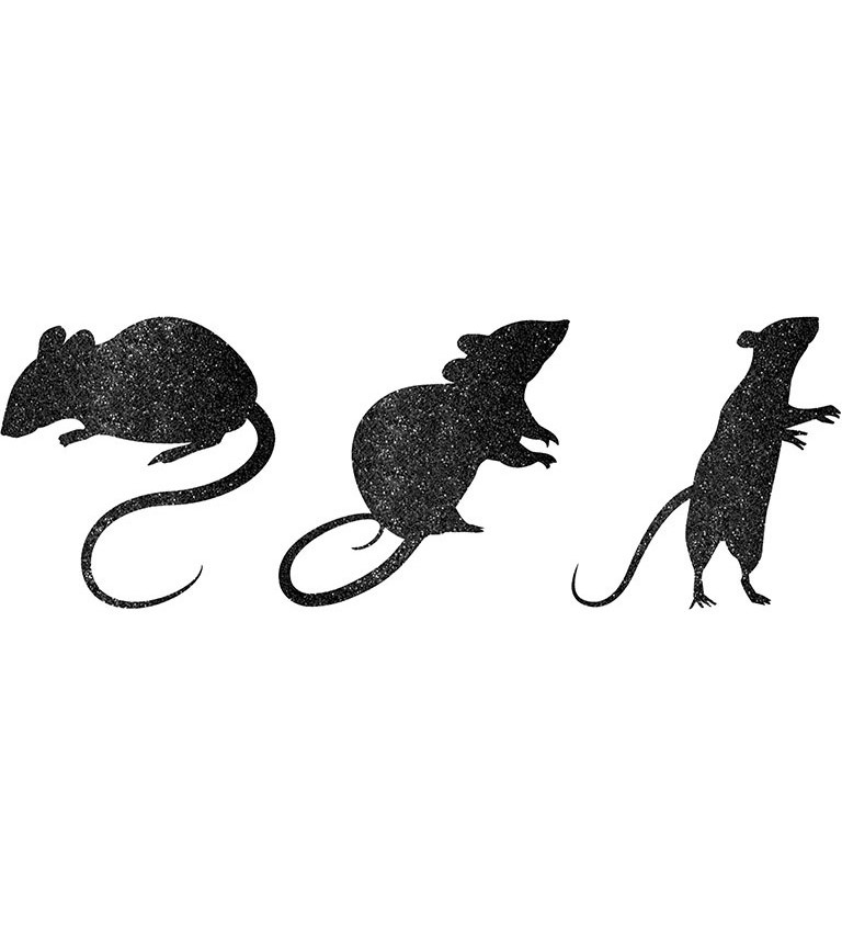 Dekorace Třpytivé myšky