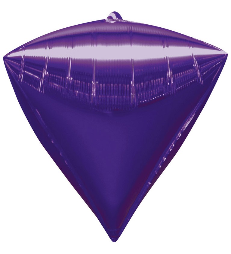 Balonek fóliový - Diamant fialový