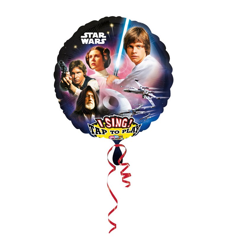 Zpívající fóliový balónek - Star Wars
