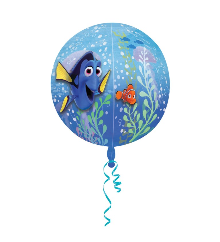 Hledá se Dory kulatý fóliový balónek
