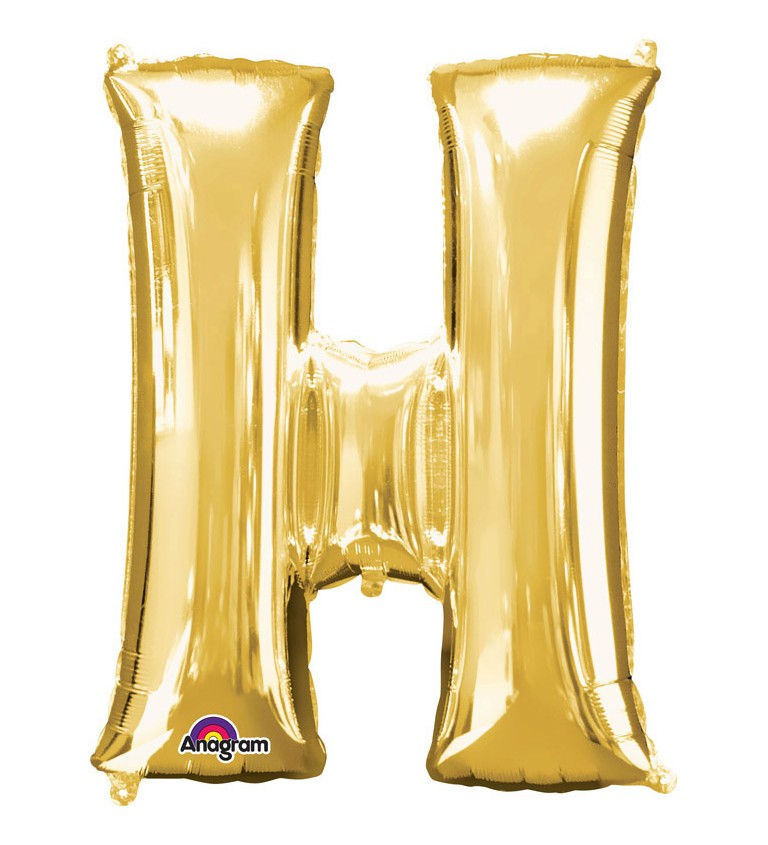 Fóliový balónek zlaté H