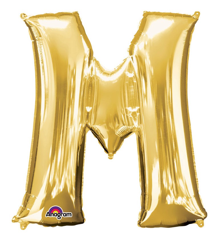 Fóliový balónek zlaté M