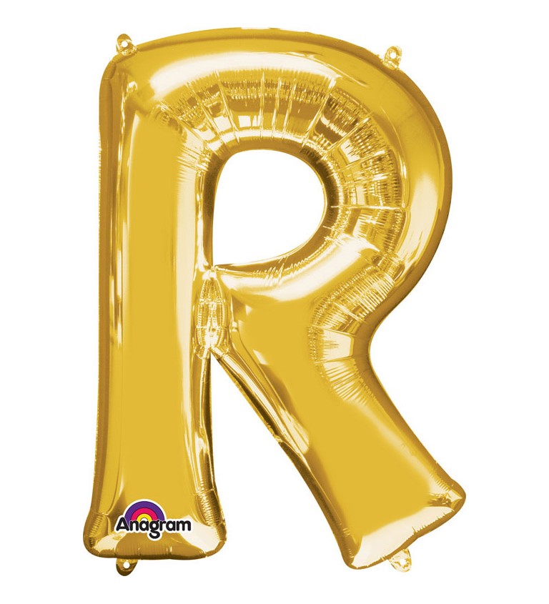 Fóliový balónek zlaté R