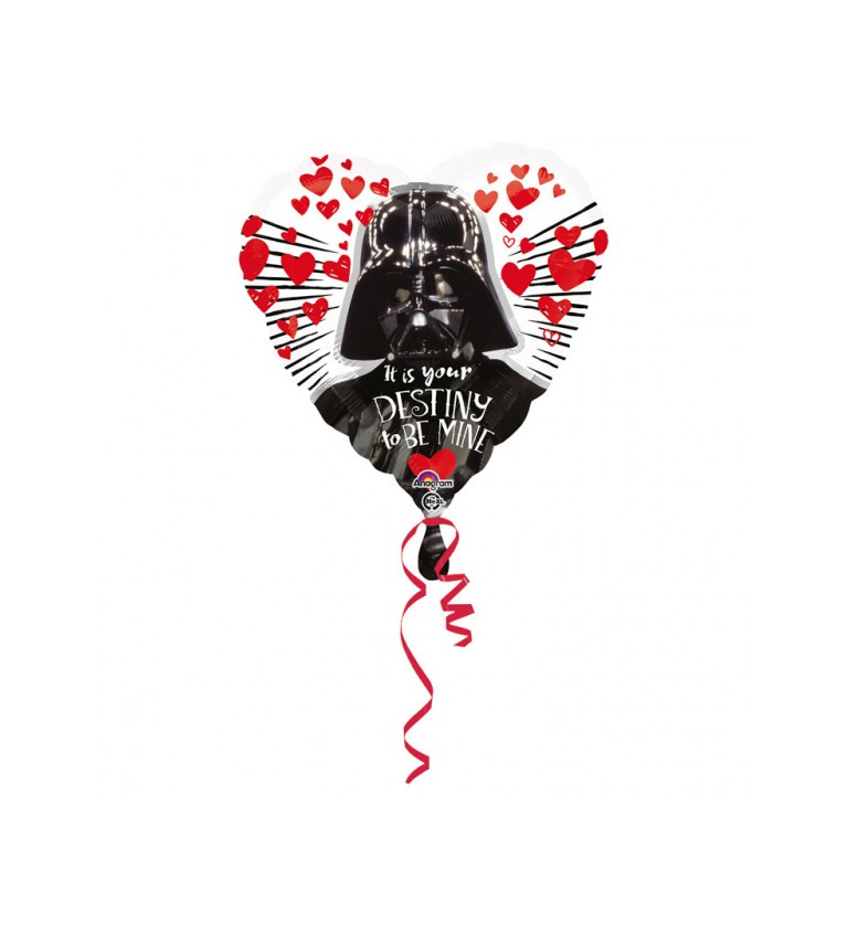 Fóliový balónek Star wars ve tvaru srdce