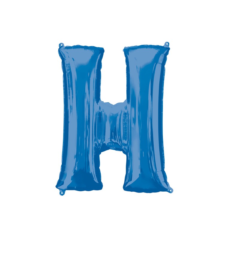 Fóliový balónek H modrý
