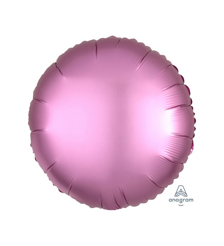 Balonek fóliový - Kolo růžové