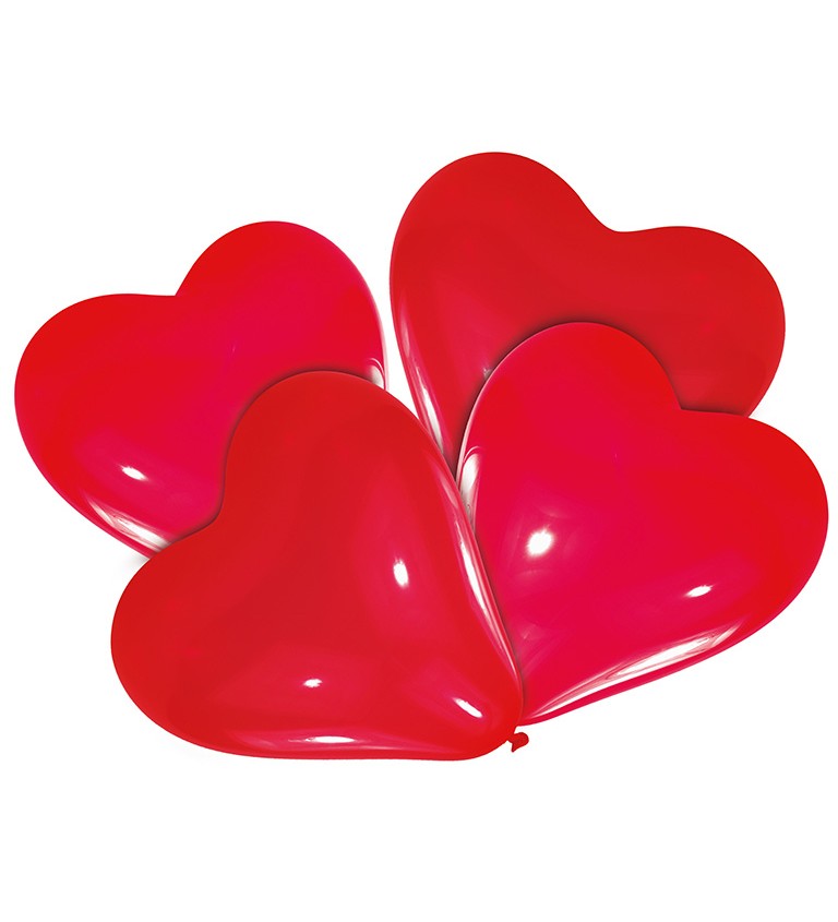 Latexové balónky ve tvaru srdce (červené)