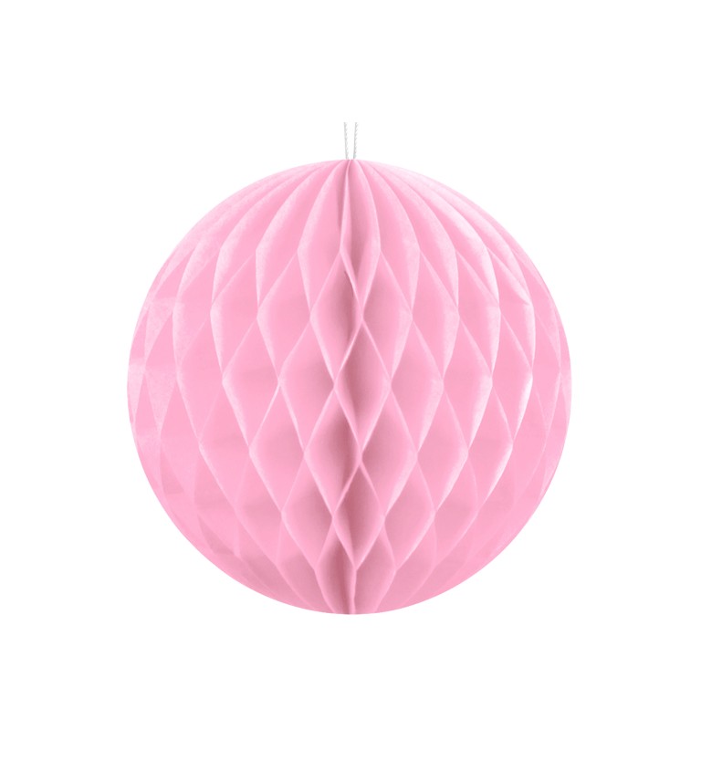 Dekorační koule - světle růžová, 10 cm