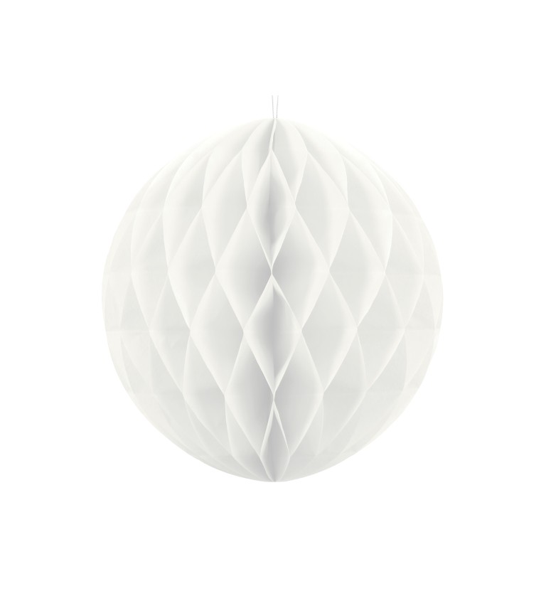 Dekorační koule - bílá, 20 cm