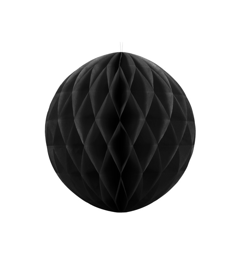 Dekorační koule - černá, 20 cm