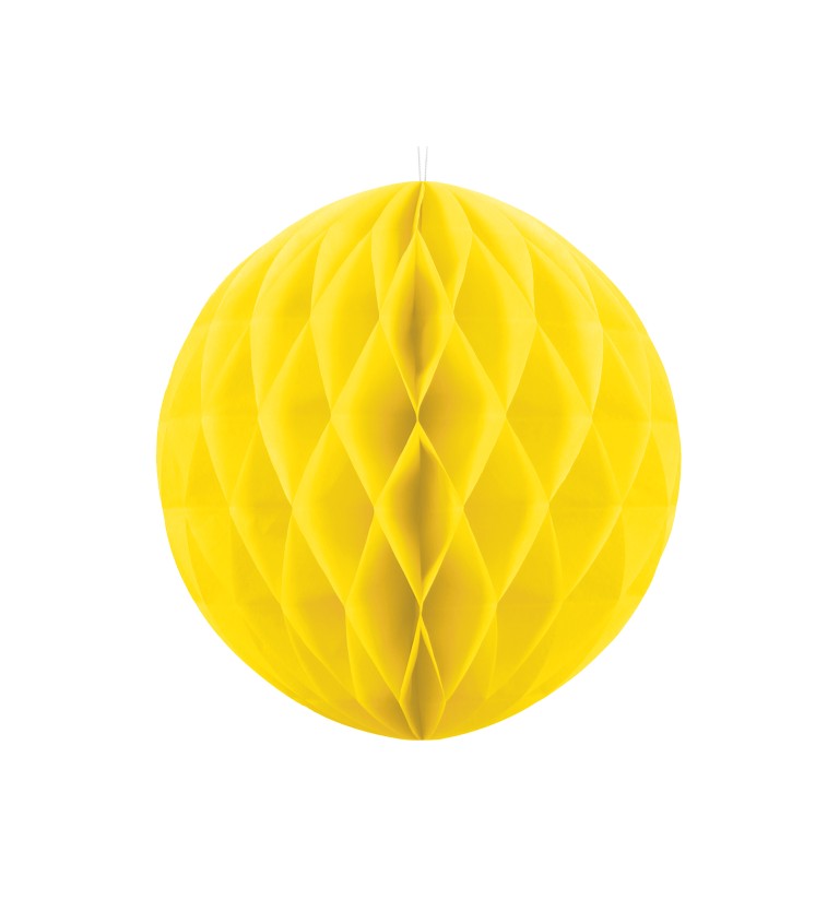 Dekorační koule - žlutá, 40 cm