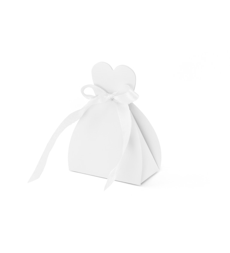 Dárková krabička ve tvaru Svatebních šat (10 ks)
