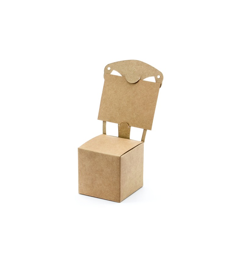 Krabička - židle, nature (10 ks)