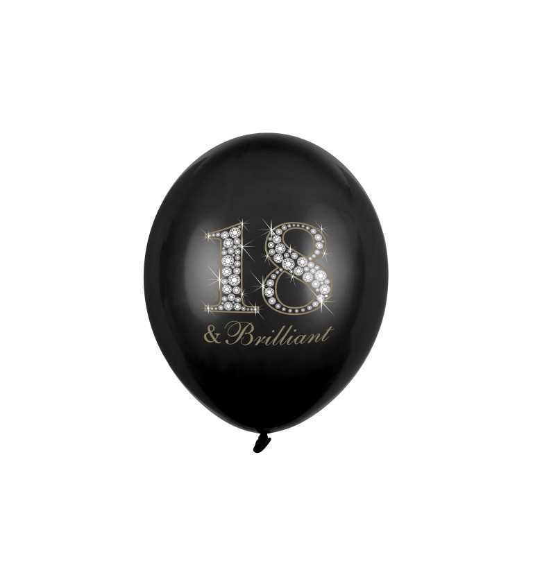 Balónek - 18 & Brilliant, černý