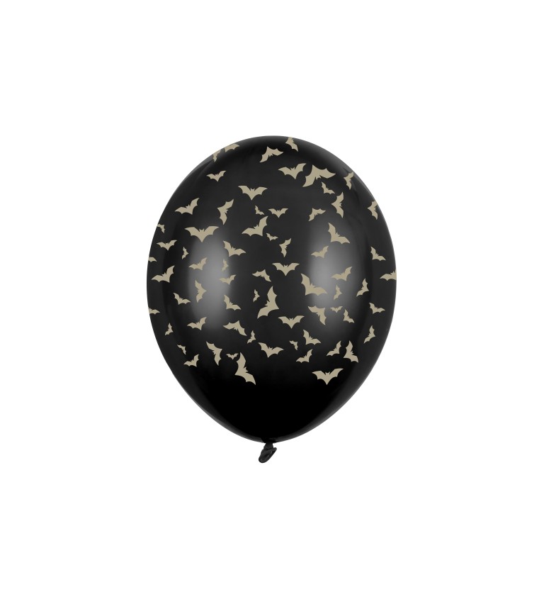 Balónek - netopýři, černý (6 ks)