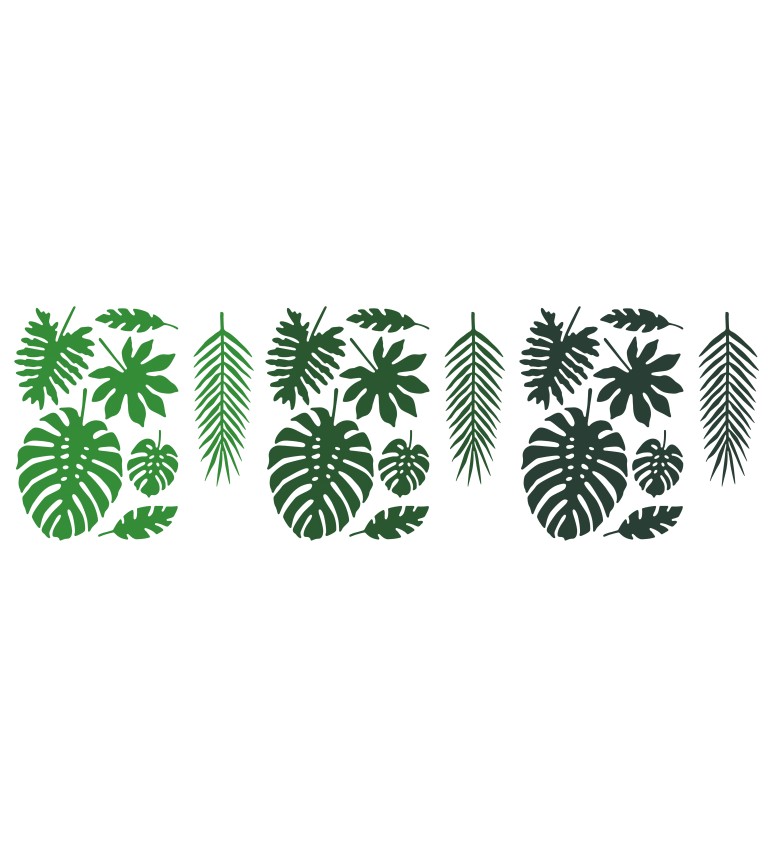Tropical listy Aloha dekorace