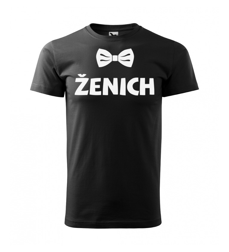 Černé tričko Team ženicha