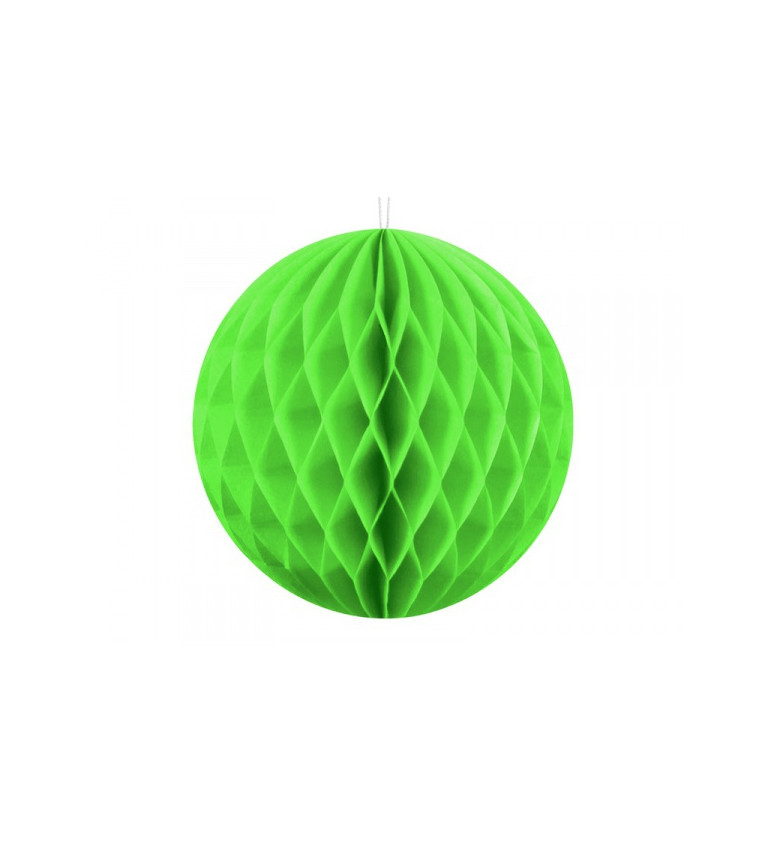 Dekorační koule - jasně zelená, 40 cm