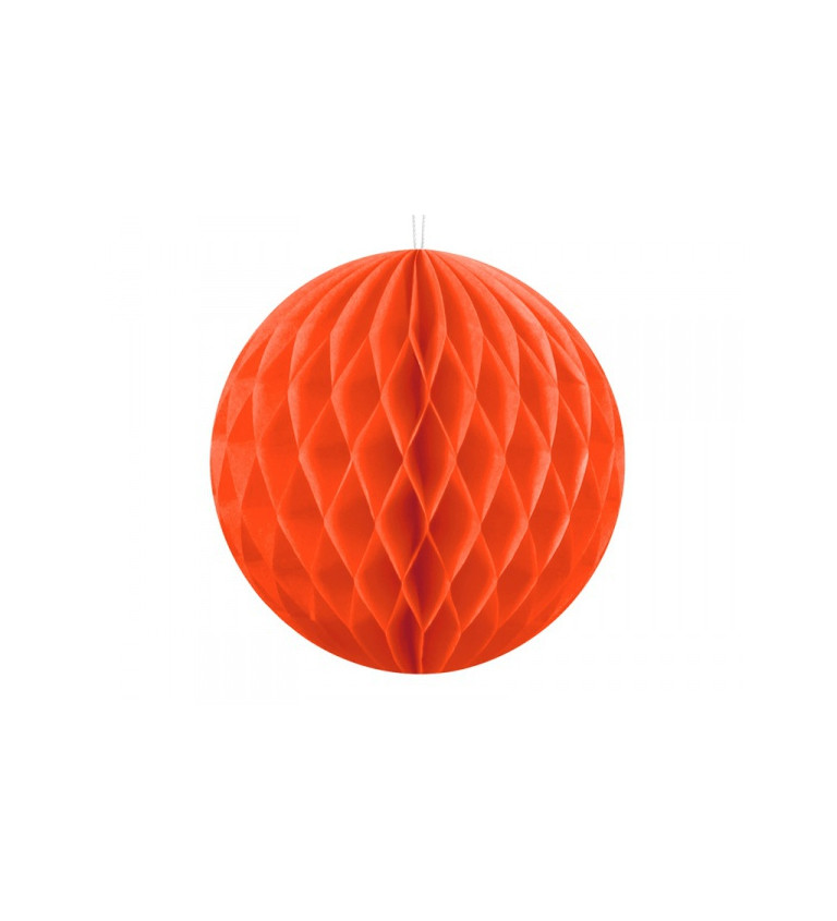 Dekorační koule - oranžová, 20 cm