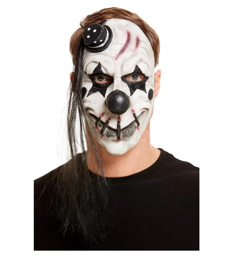 Maska Zlý klaun s buřinkou