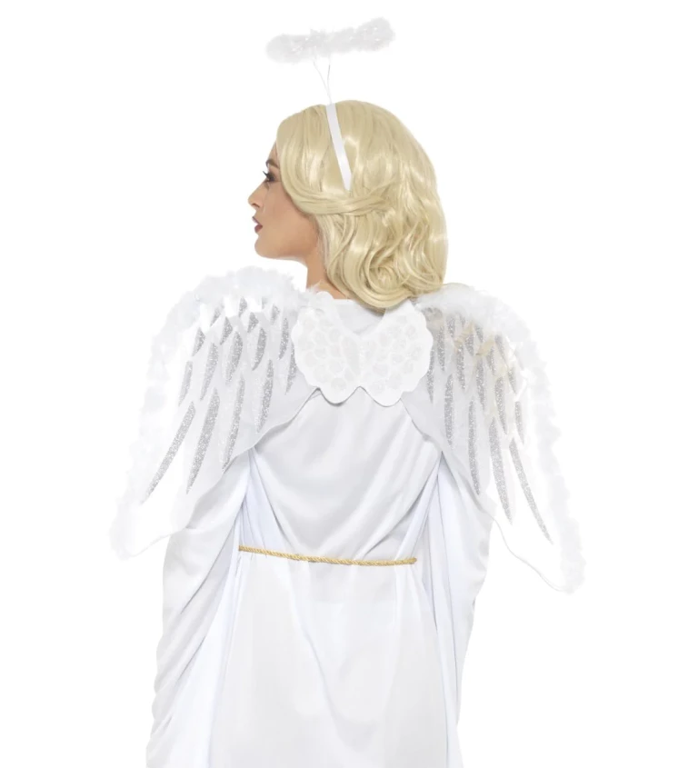 Set bílého anděla s glitry