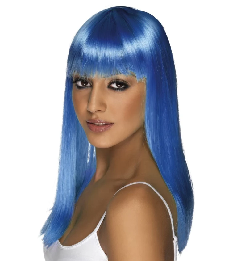 Paruka Glamourama - modrá