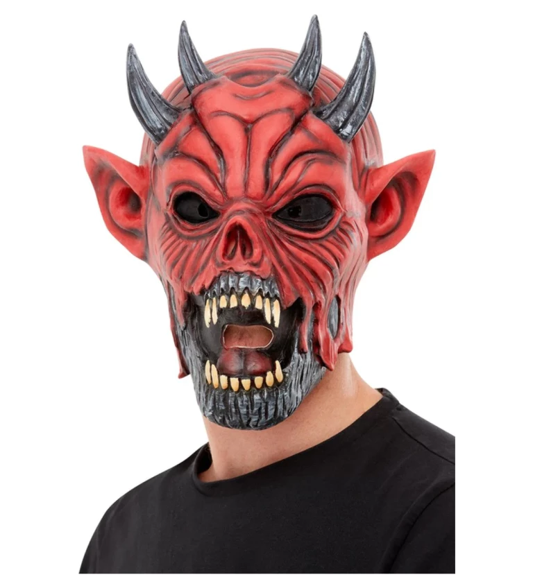 Latexová maska Zubatý ďábel