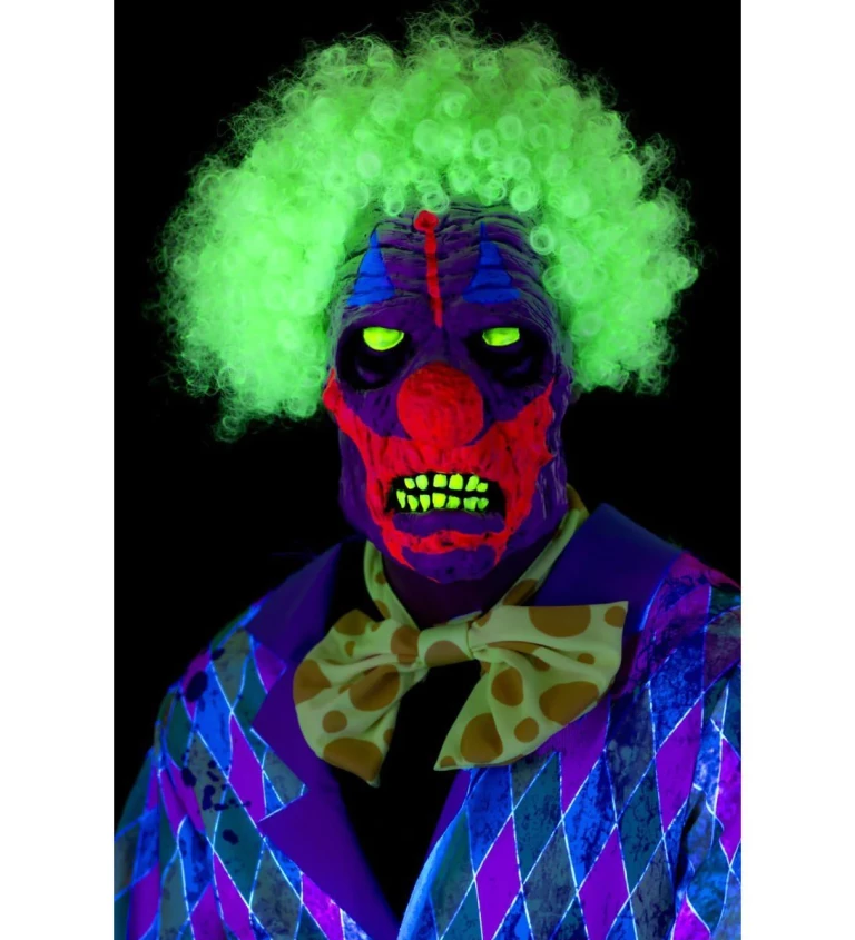 UV maska latexová Hrozivý klaun