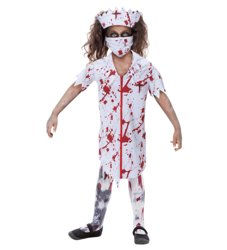 Dětský kostým Zombie zdravotní sestra